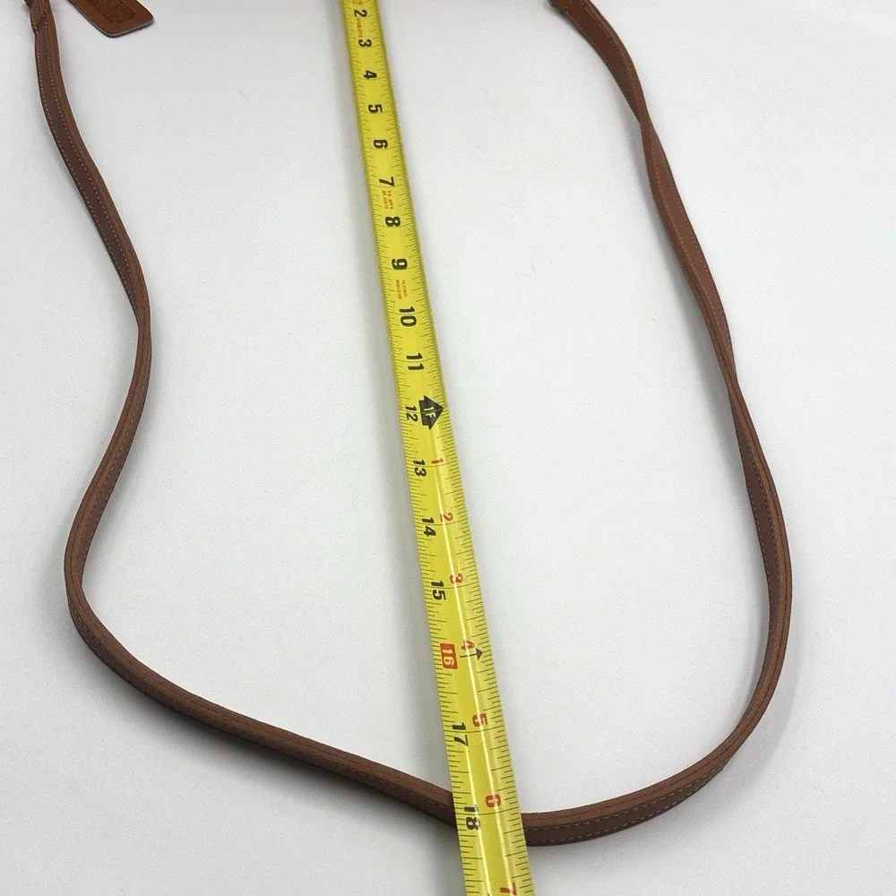 Vintage Coach 1116 Flap British Tan Leather Crossbody Purse Bag Classic